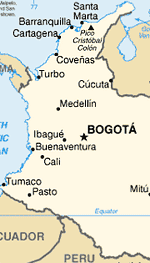 map of Colombia